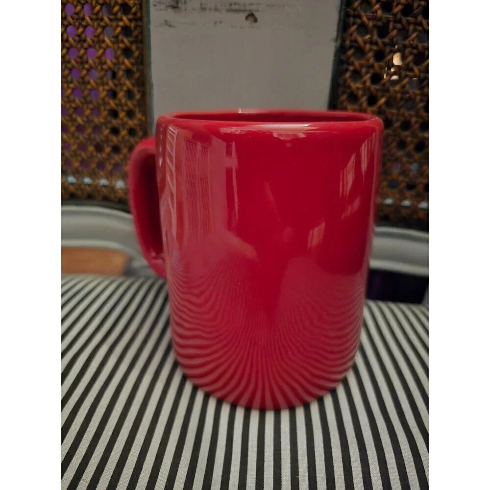 Rae Dunn Artisan Apple Cider Red Coffee Mug Farmhouse Fall